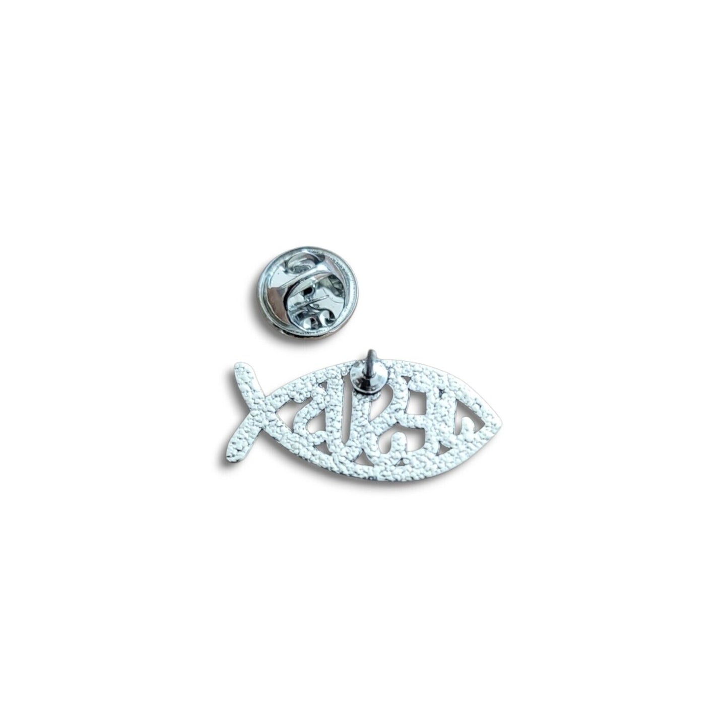 Jesus Fish Enamel Pin | Christian Collar Pin | Brooch Accessory | Lapel Pin