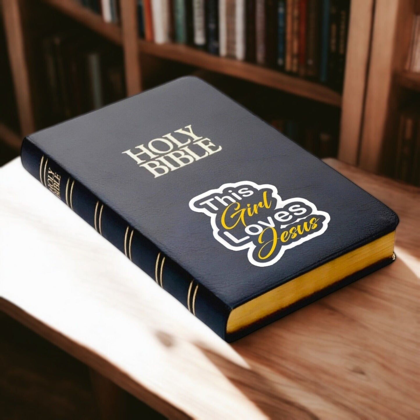 This Girl Loves Jesus Sticker | Vinyl Christian Sticker | Waterproof Jesus Decal