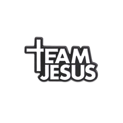 Team Jesus Enamel Pin | Christian Collar Pin | Brooch Accessory | Lapel Pins